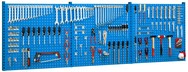 set 141 ganci zincati per pannelli forati di banchi officina 8