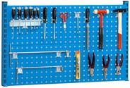 set di ganci per pannelli forati di banchi per officina 1