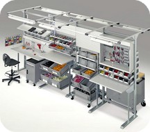 banchi per postazioni lavoro catena montaggio e assemblaggio