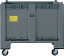 contenitore plastica 600 litri con ruote