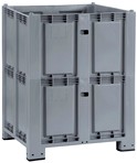 contenitore plastico alto 1100 1300 litri impilabile