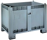 contenitore grande in plastica grigio industriale per industria