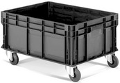 cassone rettangolare su ruote in plastica conduttiva FPA9352AF