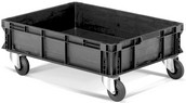 contenitore basso in plastica conduttiva su ruote FPA8752AF