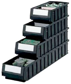 cassette plastica conduttive impilate a gradino per materiale elettronico