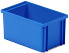 cassetta rettangolare piccola impilabile colore blu in plastica