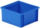 vaschetta quadrata in plastica blu sovrapponibile