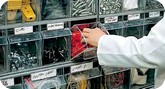 cassette plastica trasparenti con apertura basculante per minuterie metalliche