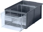 cassetto in plastica trasparente impilabile estraibile