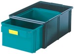 cassetto porta minuteria impilabile e incastrabile in plastica verde