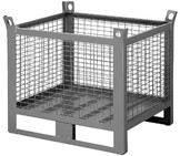contenitore pallet con fianchi rete sovrapponibili per magazzini industria d
