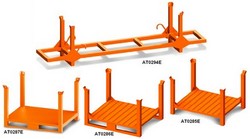 porta barre e trafilati e contenitori aperti accatastabili