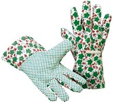 guanto in cotone disehno fantasia con palmo puntinato PVC AT1111