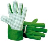 guanto lavoro in cotone con palmo puntinato PVC con manichetta AT1111GU