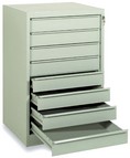 cassettiera con 8 cassetti vuoti in metallo ATCL8V
