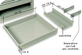 cassetto vuoto e accessorio separatore