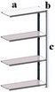 scaffalature alte cm 200