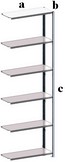 scaffale alto cm 300