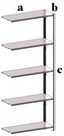 scaffali alti cm 250