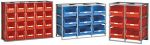 presentazione scaffalature porta cassette plastica misura 5