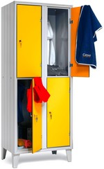 armadietto spogliatoio per comunit con antine sovrapposte in laminato stratificato