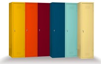 spogliatoio interamente colorato