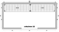 cella refrigerata cm 270x140 con scaffalature alluminio 21