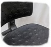 particolare sedile e schienale sgabello poliuretano nero