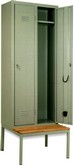 armadietto spogliatoio a 2 posti prof cm 50 con panca ATSPP502