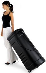 bauletto con ruote per trasporto stand fiere