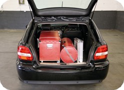 stand per mostre smantabile e trasportato in auto