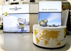 stand per fiere per esposizione con banco reception